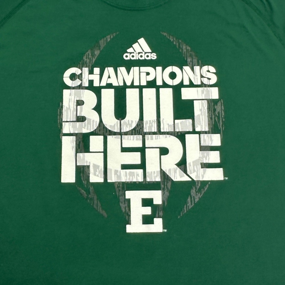 Eastern Michigan Eagles Adidas Green Champions Built Here Climalite Ultimate Tee